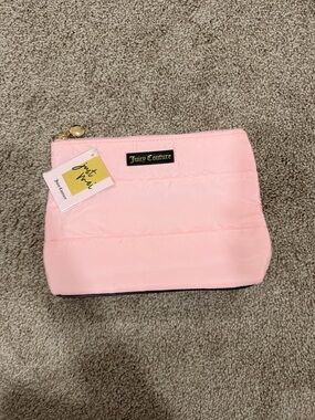 Juicy Couture Pink Quilted Cosmetic Pouch NWT